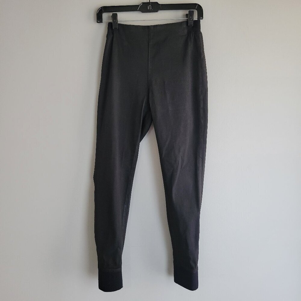 Rag & Bone Jean Pull On High Rise Slim Leg Pants Coated Black Size M - Picture 4 of 12